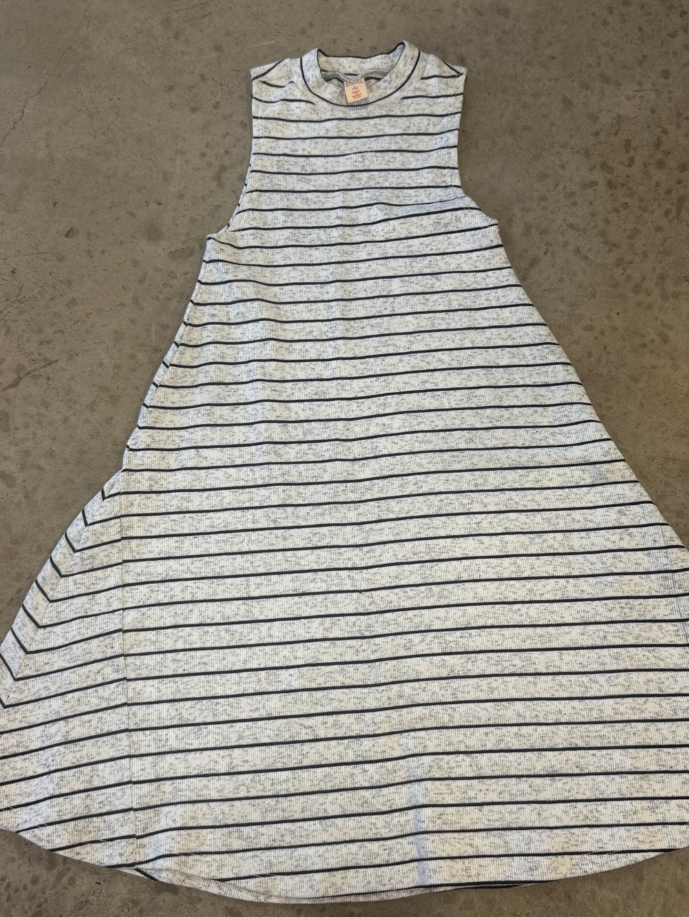 Striped Sleeveless A-Line Dress